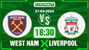 Soi kèo West Ham vs Liverpool, 18h30 27/04 – Premier League