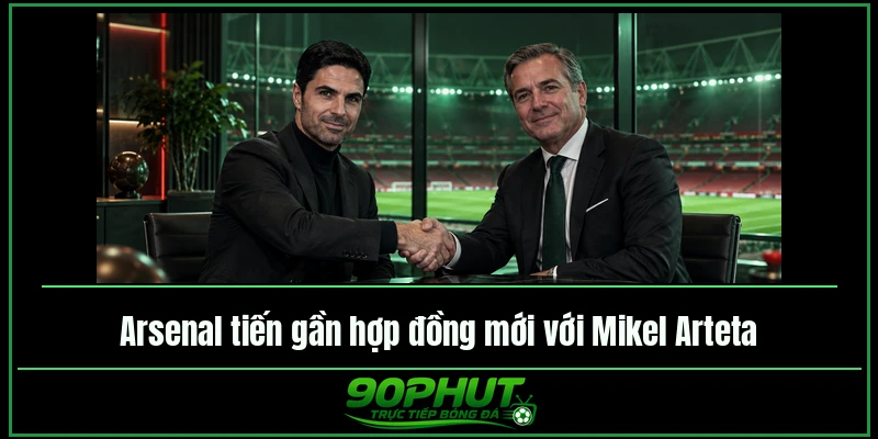 Arsenal tiến gần hợp đồng mới với Mikel Arteta