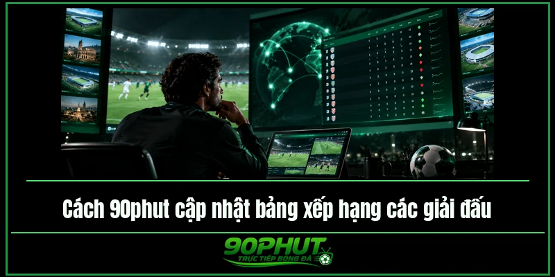 Theo dõi bảng xếp hạng các giải bóng đá hàng đầu tại 90phut TV