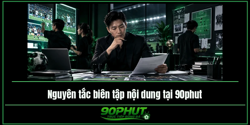 Nguyên tắc biên tập tin bóng đá tại 90phut TV