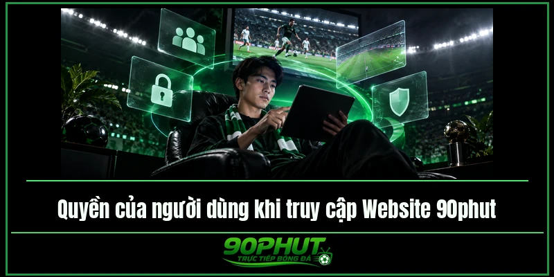 Quyền của người dùng khi truy cập Website 90phut TV