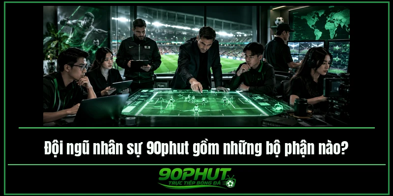 Đội ngũ nhân sự 90phut gồm những bộ phận nào
