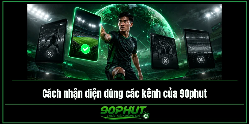Cách nhận diện đúng các kênh của trực tiếp bóng đá 90phut