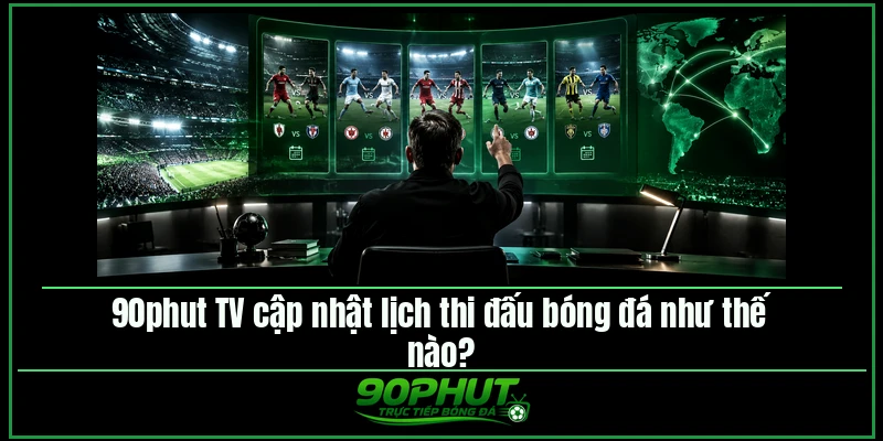 90phut TV cập nhật lịch thi đấu bóng đá như thế nào