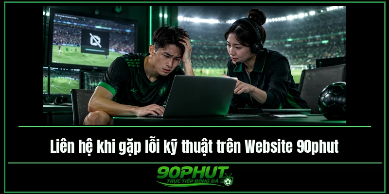 Liên hệ khi gặp lỗi kỹ thuật trên Website trực tiếp bóng đá 90phut