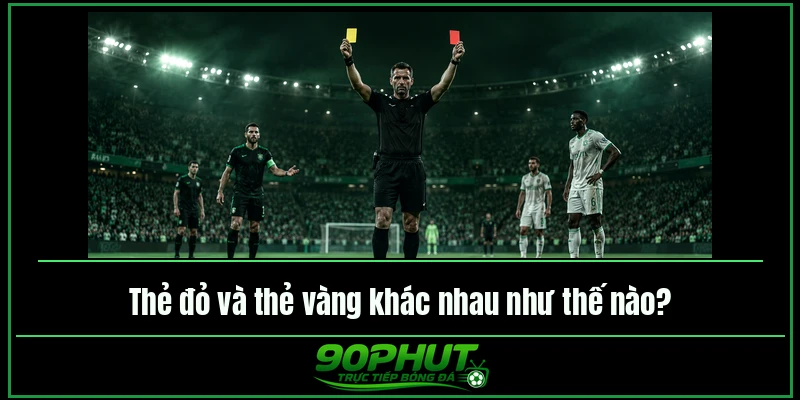 Thẻ đỏ và thẻ vàng khác nhau như thế nào